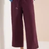 Broek met wijde pijpen in Loose Fit van linnenmix