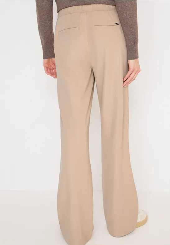 Broek met wijde pijpen in keperstof - Afbeelding 3