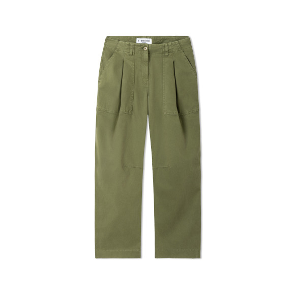 Cambio - Groen | Dames | Broek | Groen | 42 | regular | Kamst mode