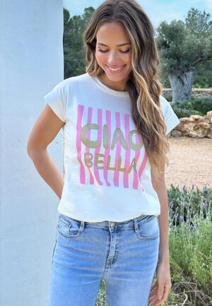 Ciao Bella T-Shirt Roze
