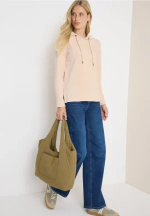 Corduroy jas met capuchon