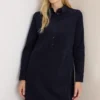 Corduroy jurk in effen kleur