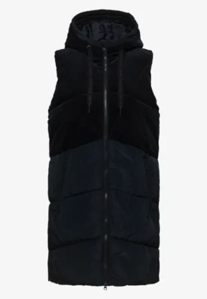 Alternative view of Corduroy mix puffer vest