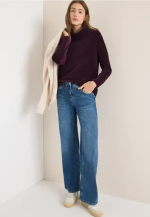 Corduroy shirt met grote kraag