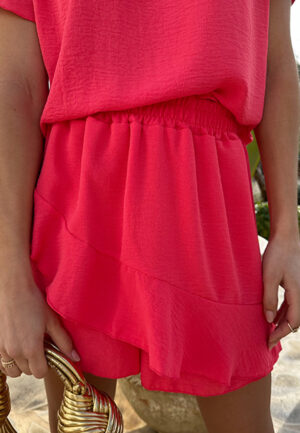 Ruffle Skort Coral