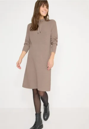 Cosy geribde jurk