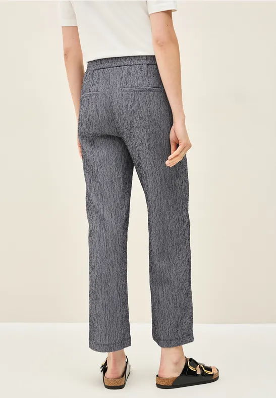 Crepe broek met rechte leg - Afbeelding 3