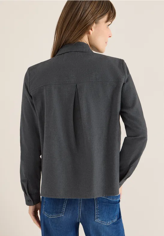 Flanellen blouse met studs - Afbeelding 3