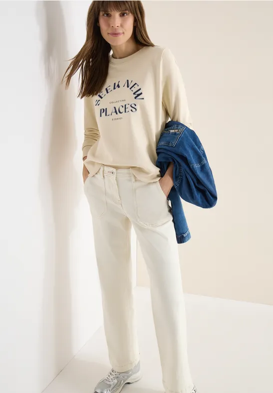 Geborduurd sweatshirt