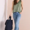 Gekleurde jersey top