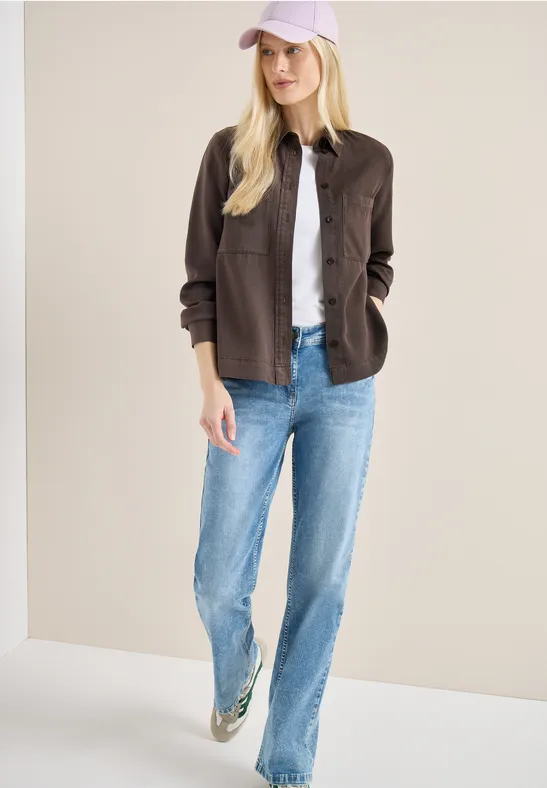 Gekleurde spijkerblouse
