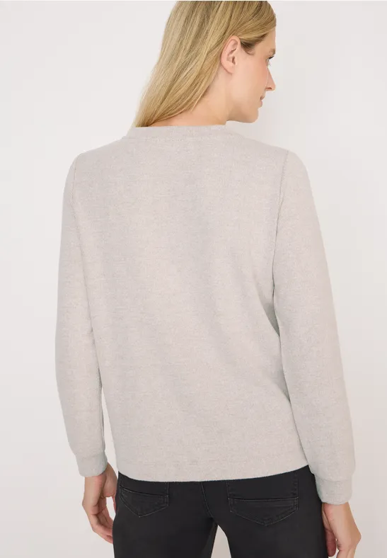 Gemêleerd shirt met knopen - Afbeelding 3