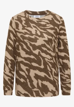 Alternative view of Gemêleerd shirt met patroon