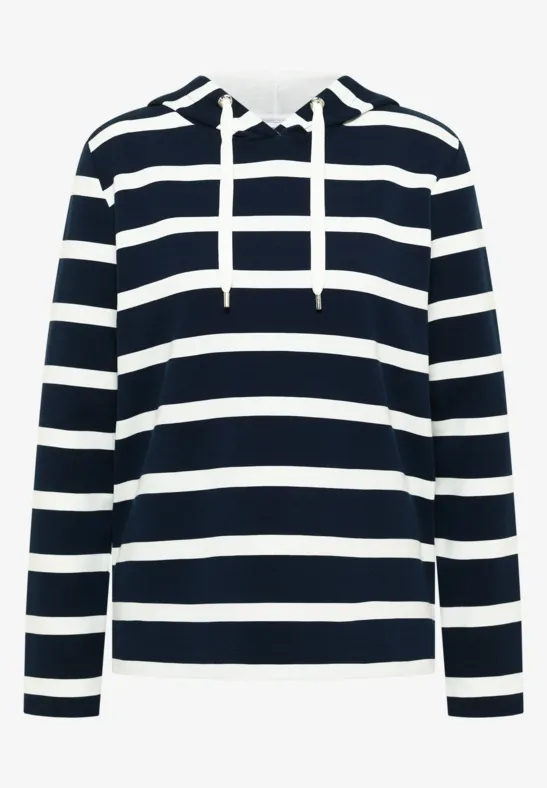 Gestreept hoodie shirt - Afbeelding 2