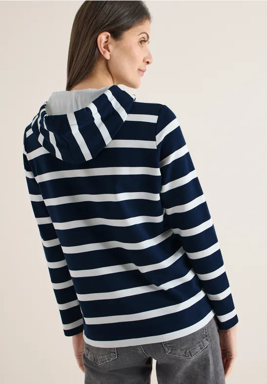 Gestreept hoodie shirt - Afbeelding 3