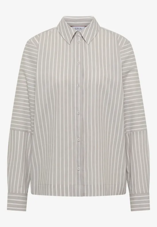 Gestreept overhemd blouse - Afbeelding 2