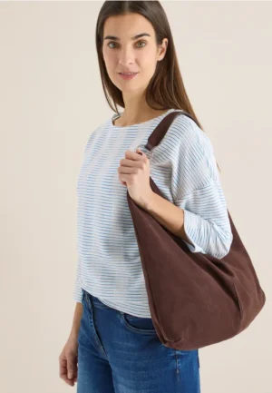 Gestreept shirt met structuur