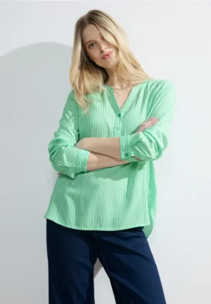 Gestreepte blouse van viscose