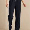 Gestructureerde broek met rechte leg