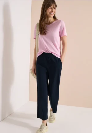 High Waist broek met wijde pijpen in Loose Fit