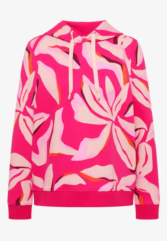 Hoodie met bloemenpatroon