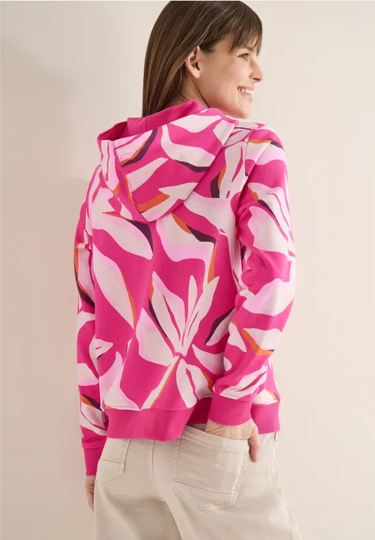 Hoodie met bloemenpatroon - Afbeelding 2