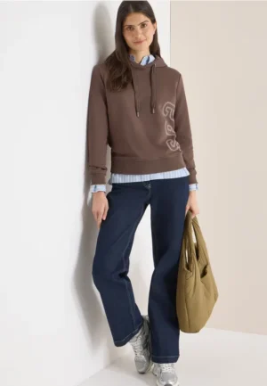 Hoodie met rugprint
