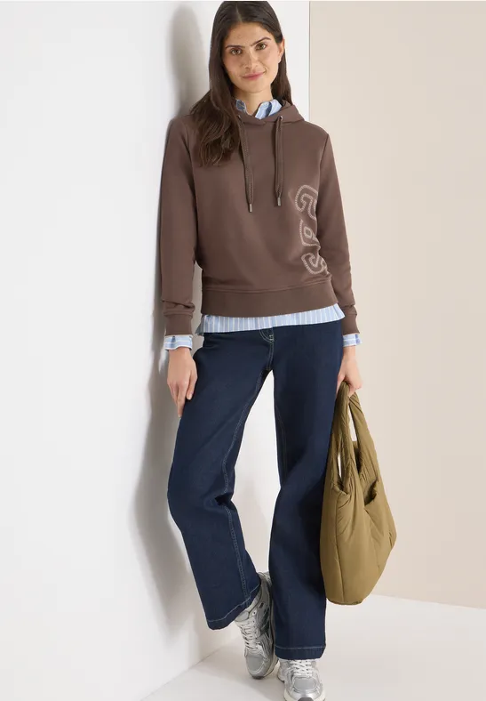 Hoodie met rugprint