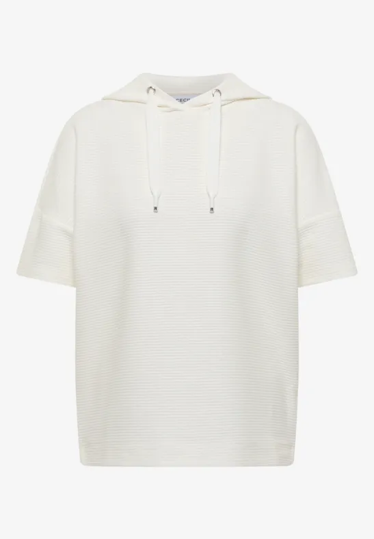 Hoodie shirt in effen kleur - Afbeelding 2