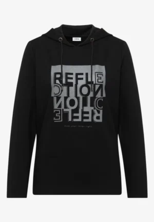 Alternative view of Hoodie shirt met folieprint
