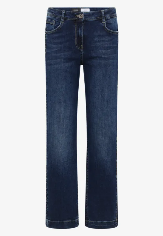 Jeans met gallonstrepen - Afbeelding 2
