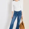 Jeans met zoomdetail