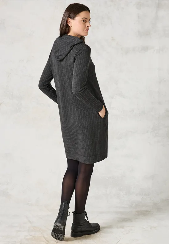 Jurk in krijtstreep-look - Afbeelding 3