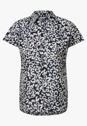 Alternative view of Katoenen blouse met patroon