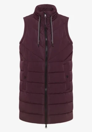 Alternative view of Lang gewatteerd vest