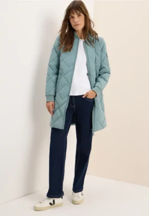 Lange gewatteerde blouson