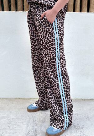 Alternative view of Leopard Pants Met Bies Blauw