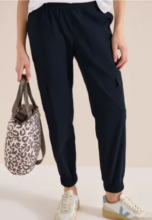 Mid Waist Slim Legs broek in cargo-look
