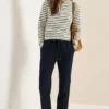Mid Waist Slim Legs broek in casual fit