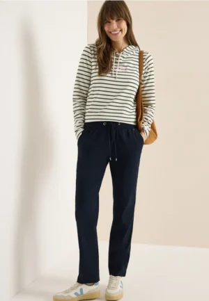 Mid Waist Slim Legs broek in casual fit
