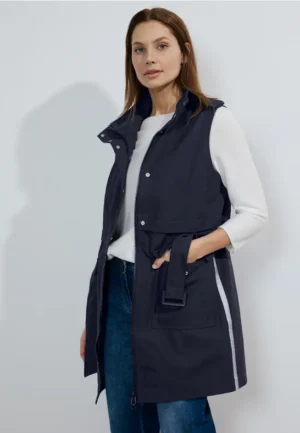 Moderne trench-bodywarmer