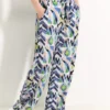 Multicolor print broek