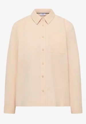 Alternative view of Overhemdblouse in effen kleur