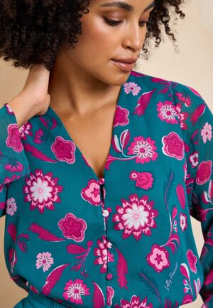 Blouse Meva | Silver Flower