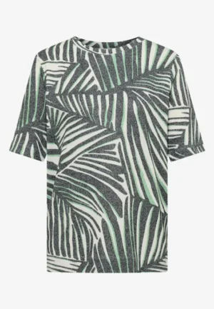 Alternative view of Shirt met boothals en print