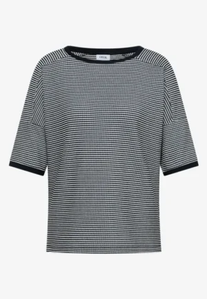 Alternative view of Shirt met boothals en structuur