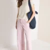 Shirt met boothals in gebreide look