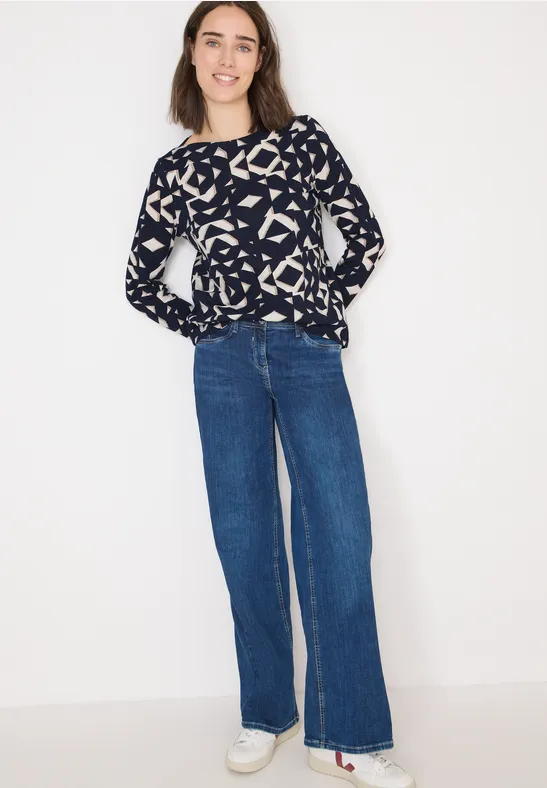 Shirt met boothals