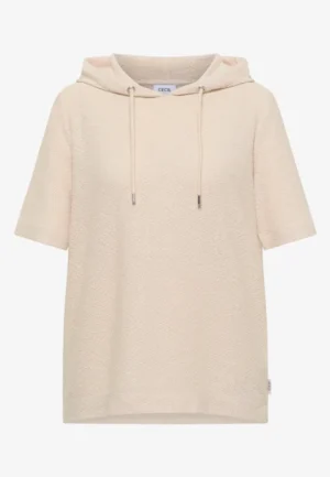Alternative view of Shirt met capuchon en textuur
