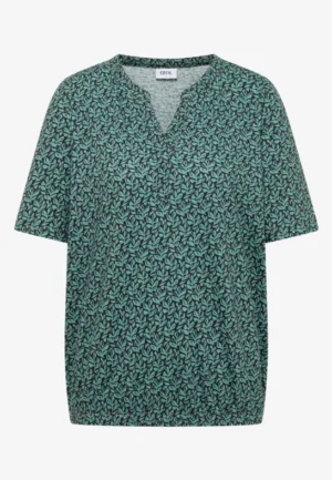 Alternative view of Shirt met gespleten hals en print